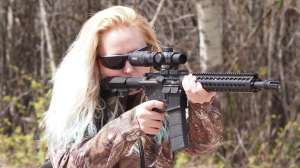 Bushmaster Minimalist The author found the Minimalist SD mounted naturally and comfortably to her shoulder and generated minimal recoil 190104 133155