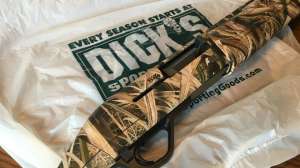 Dicks Sporting Goods with shotgun