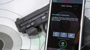 Mantis X10 phone app and firearm