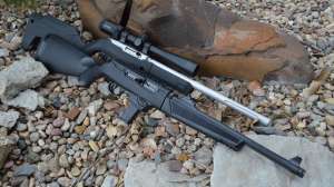 Ruger Carbine Rifle The PC Carbine compared to a Magpul Stocked upgraded 10 22 TD reveals little difference in size 1 190104 132759